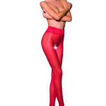 open tights TI OPEN 008 red by Passion Eredic Line - 1-2 - red